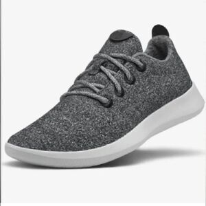 Allbirds WR Merino Wool Gray/White Heathered Running Shoes Sneakers. Size 9 VGUC